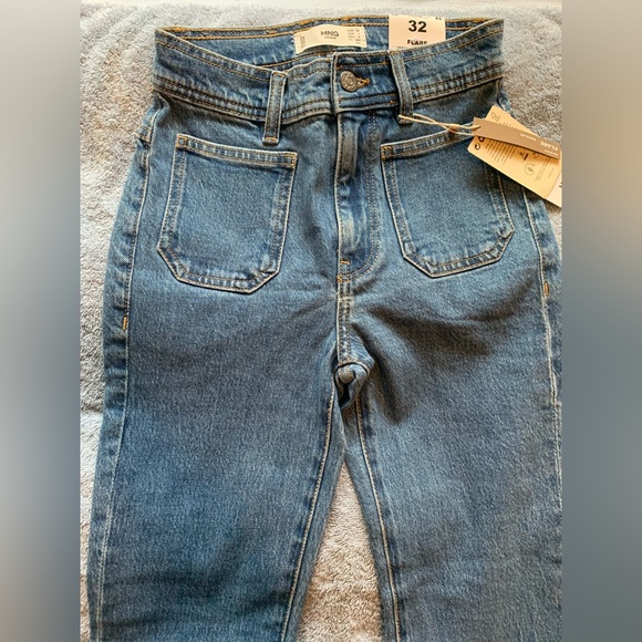 NWT Mango Flare/Boot Cut Jeans High/ Mid waisted - Picture 2 of 3